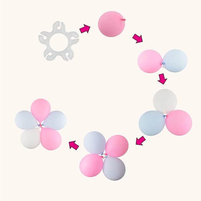 Miliocry 100PCS Balloon Arch Clips, Reusable Balloon Clips - Image 5