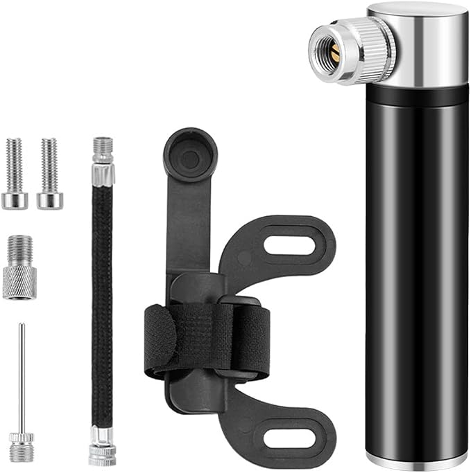 Portable Mini Bicycle Pump, Aluminium Bicycle Air Pump, Easy Inflatable - Image 3
