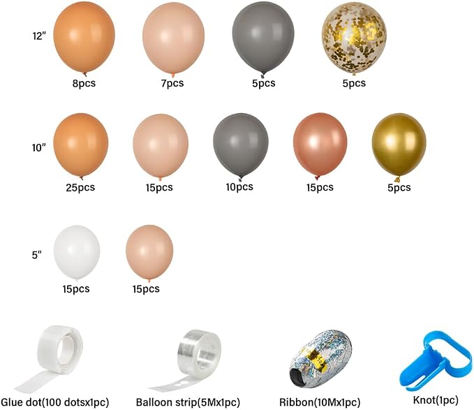 Restaurantware-Balloonify Balloon Garland Set, 1 Party Decoration Kit - Image 8