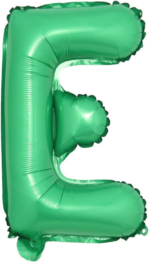 16 inch Green Alphabet Letter and Number Balloons Set Package, Aluminum Hanging by RUIANSI
