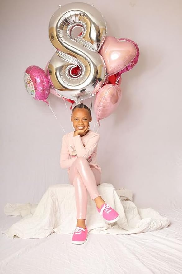 Number Balloons 18 Balloon 40 inch Silver - Image 2
