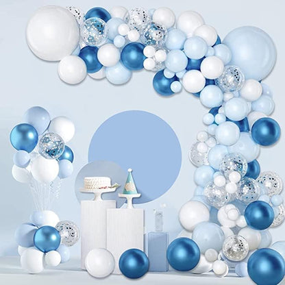 Blue and White Balloons Garland Arch Kit - Image 9