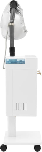 500W Multifunctional Standing Anion Hair Dyeing Machine,110V Nano Hair Steamer/Hair Oil Machine Stand Up Base Equipment Vertical Nano Steamer Salon Spa (White)
