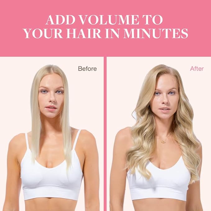 GOO GOO Clip in Hair Extensions Real Human Hair, Remy Human Hair Extensions Clip ins for Women, Natural Human Hair, 20inch 110g 7Pcs, 16/22 Light Blonde Highlighted Golden Blonde