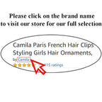 Camila Paris CP3123 French Hair Clip for Women, Nude, Girls Hair Claw Clip Jaw Fashion Durable and Styling Hair Accessories for Women, Luxury Ladies Strong Hold No Slip Grip Clamp, Made in France