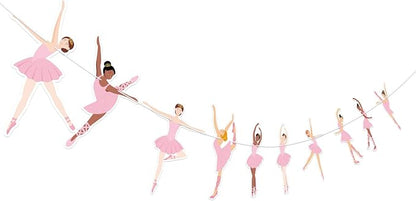 Hooqict Happy Birthday Banner Ballerina Birthday Party Decorations Ballerina by Hooqict
