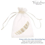 French Amie Ivory Handmade Curved Strong Grip Celluloid Automatic Volume Hair Clip Barrette (Ivory)