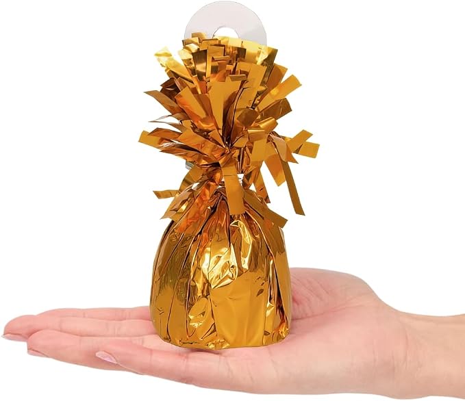 Foil Fringe Foil Balloon Weight | Orange | 1 Pc - Image 3