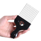3 Pcs Metal Hair Pick Combs Afro Pick Comb Wide Tooth Hair Pick Comb Salon Using for Hairdressing Styling Tool