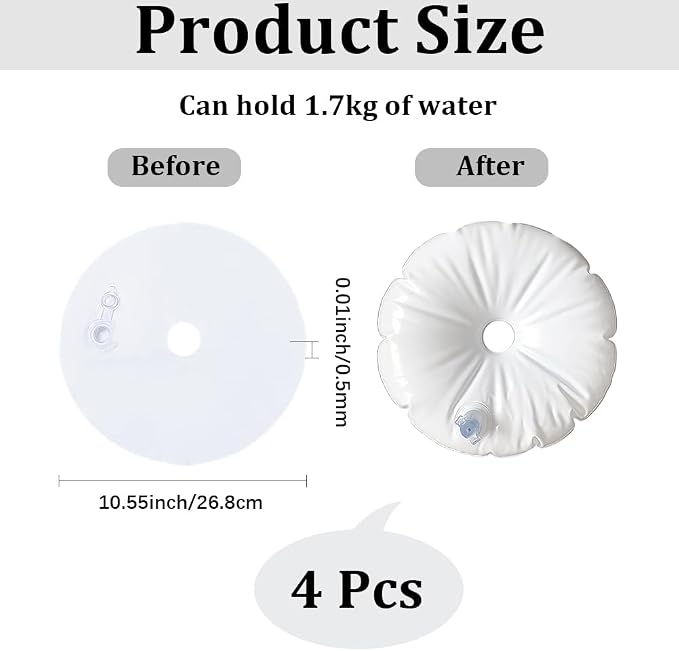 CREATCABIN 4Pcs Water Weight Bags - Image 2