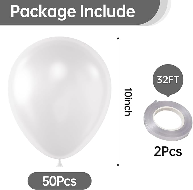 10 Inch Clear Balloons - Image 2
