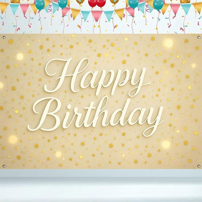 Large Happy Birthday Banner 71x43 Inch, Big Hanging Porch Sign - Image 6