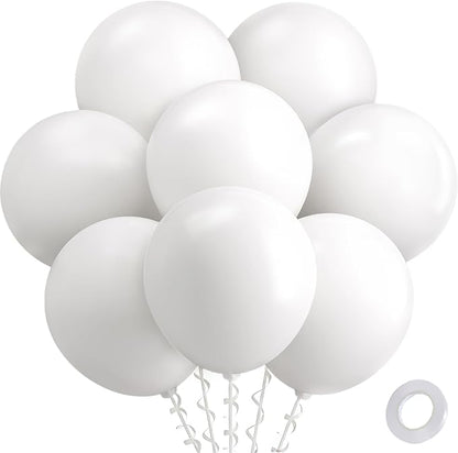 Patimate White Balloons 30pcs 18 Inch White Latex Party Balloons | Engagement by PatimateDirect