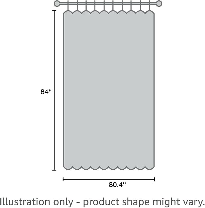 Blackout Curtain for Patio Door 80W x 84L Inch Long Gold Palm Tree Pattern - Image 10