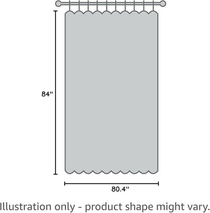 Blackout Curtain for Patio Door 80W x 84L Inch Long Gold Palm Tree Pattern - Image 10