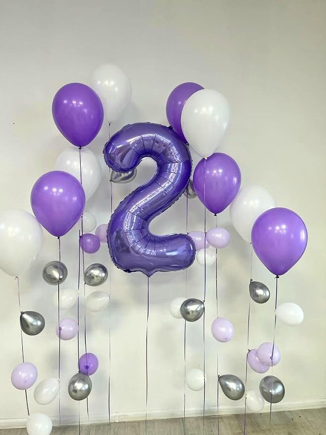 Numbers 10 Balloon 40Inch Purple Balloons - Image 4