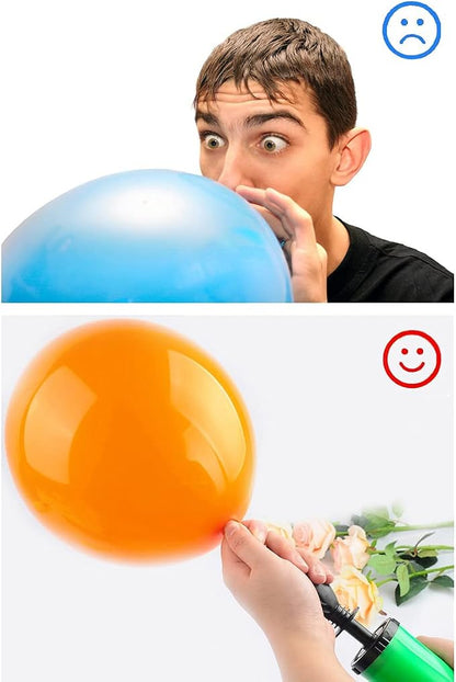 Balloon Pump Hand Held 2Pack, Double-Way Air Intake Portable Manual Inflator - Image 5