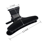 Ondder 24 Pcs Black Butterfly Hair Clips for Styling Sectioning Pro Hair Claws Clamps Clips for Cutting, Sectioning, Coloring Styling Hair Accessories for Women Girls