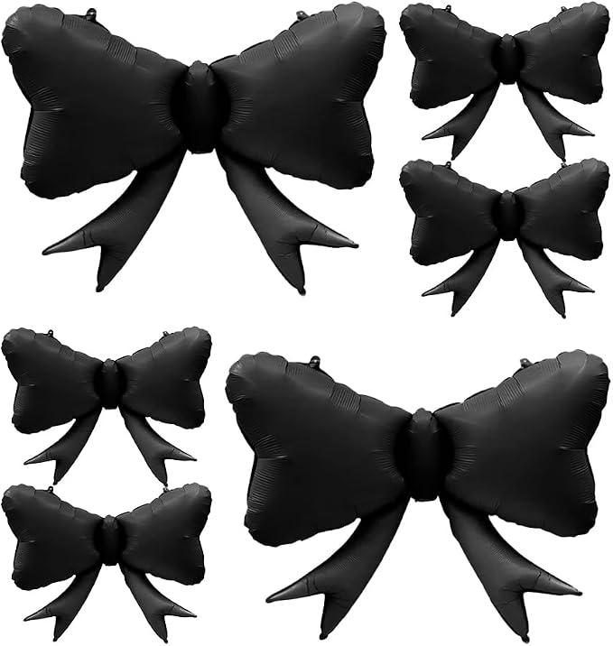 4pcs Jumbo Oversized Ribbon Balloons Coquette Bow Balloons Bow Party Coquette by Unknown