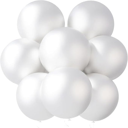 LOVESTOWN 18 Inch Pearl White Large Balloons, Birthday Wedding Baby Shower by Lovestown