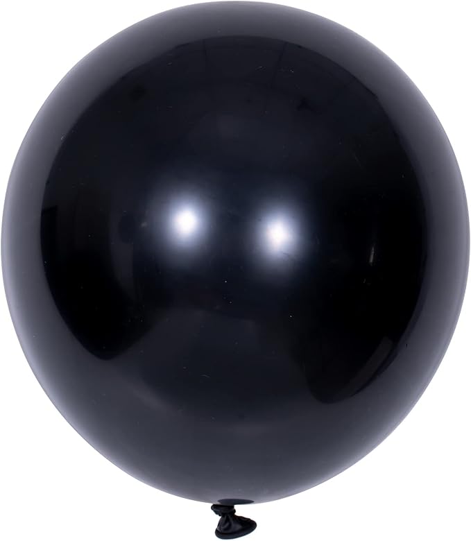 100Pcs Silver and Black Column Tower Balloons - Image 5