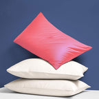 NTBAY Zippered Satin Pillow Cases for Hair and Skin, Luxury Queen Hidden Zipper Pillowcases Set of 2, 20x30 Inches, Coral Pink