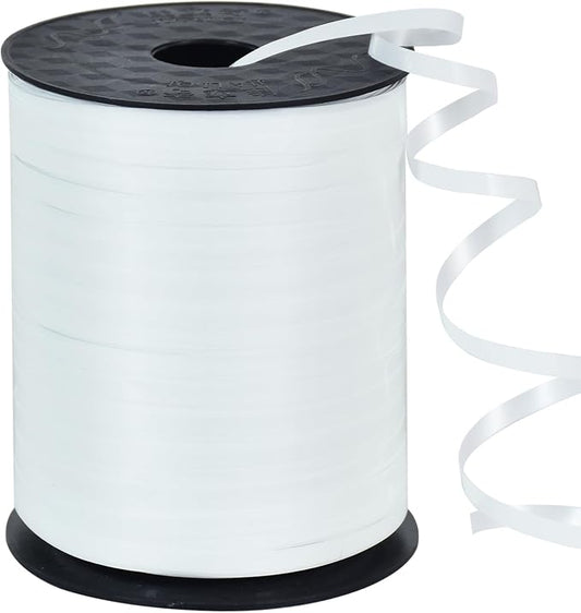 TONIFUL 500 Yards Shiny White Curling Ribbon Balloon String Gift Wrapping by TONIFUL