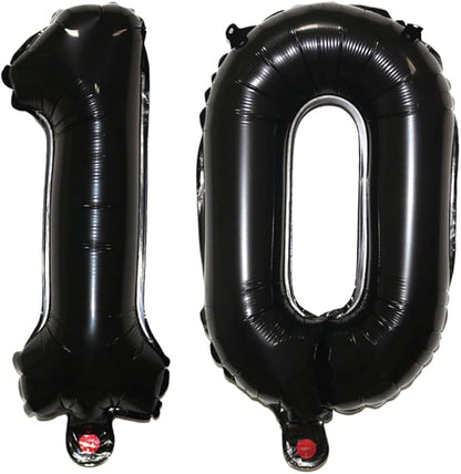 Number 10 Balloon Foil Mylar Balloons by YPSelected