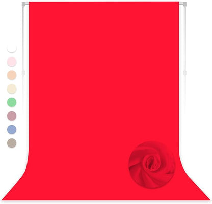 Red Photography Backdrop for Photoshoot, 5x7 FT | Versatile Studio Photo by LYLYCTY