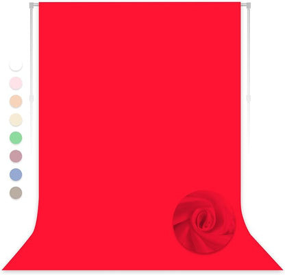 Red Photography Backdrop for Photoshoot, 10x10 FT | Versatile Studio Photo by LYLYCTY