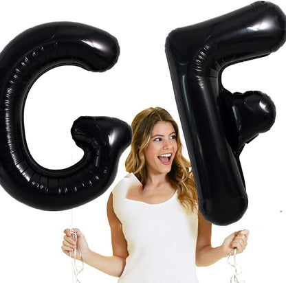 TONIFUL 40 Inch Large Black F Letter Balloon - Image 4