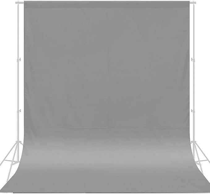 CPLIRIS 10x20ft Grey Backdrop for Photography, Dual-Size Dual-Pocket Design - Image 7