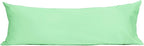Sunflower Body Pillowcase 100% Cotton Long Pillow Cover/Case Envelope Closure 1 Pack, 21×54 inches Green Ash, Soft and Breathable