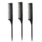 3 Teasing Comb, Tail Comb for Root Teasing for Thin, Add Volume Fine and Normal Hair Types, Hair Comb For Women And Men, 8.75 Inches