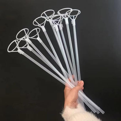 Large Balloon Sticks with Big Cups, 35 Sets Thickened 17inch Long Clear Bobo - Image 5