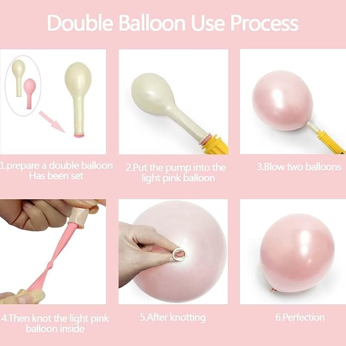 Pearl Pink Double Stuffed Balloons - Image 4