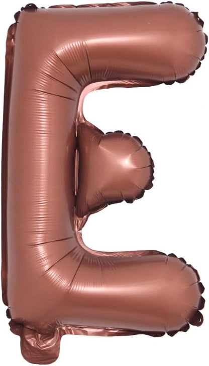 Chocolate Color Letter Number Foil balloons 1pc 16inch Alphabet Digital by RUIANSI