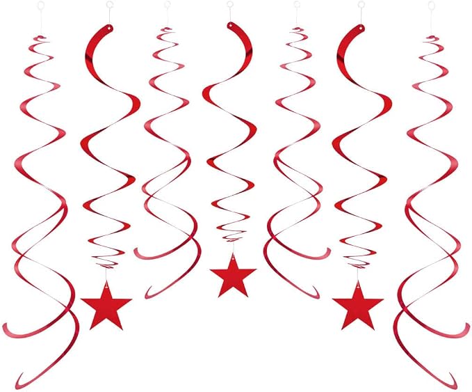 Party Star Swirl Decorations, Whirls Decorations by AimtoHome