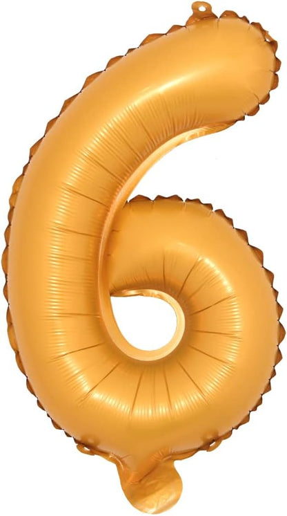 16" inch Single Orange Alphabet Letter Number Balloons Aluminum Hanging Foil by RUIANSI