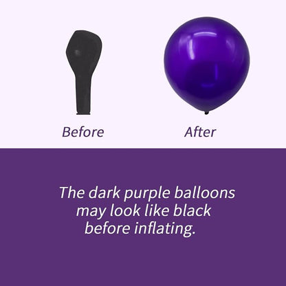136-Pack Metallic Purple & Lavender Lilac Balloon Garland Kit | Dark/Light - Image 3