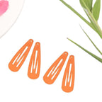 2 Inch Orange Hair Clips Barrettes Metal Snap Clips for Women Durable Water Drop Ideal Hair Accessories for Hairdressing Wedding and Everyday Use 20 pcs