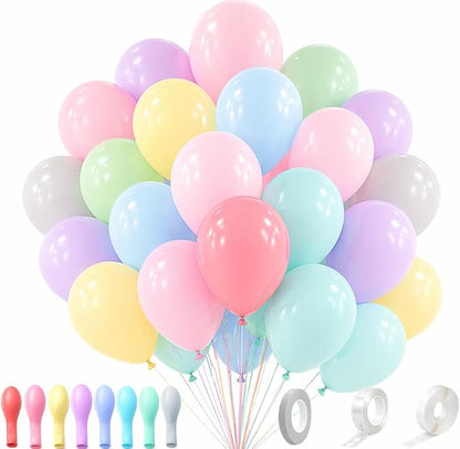 Pastel Balloon Garland Kit 120 Pack – Macaron Pastel Balloons by FiestaCart