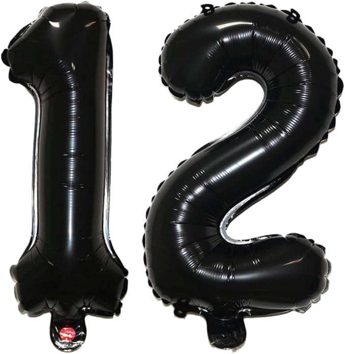 Number 12 Balloon Foil Mylar Balloons by YPSelected