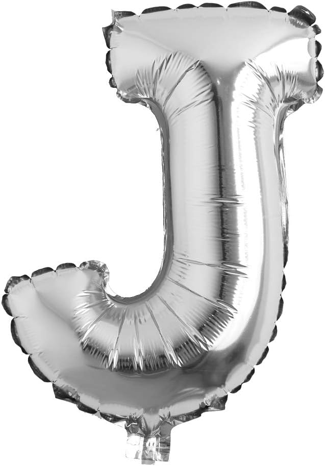 32 inch Letter Balloons Silver Alphabet Number Balloons Foil Mylar Party by REIANS