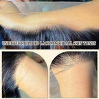 13x6 Ombre Lace Front Wig Human Hair Pre Plucked 200% Density HD Transparent Frontal Human Hair Wigs for Women Bleached Knots with 1b/27 Color Baby Hair 26inch