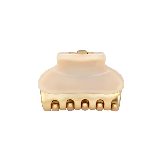 2026 Premium Durable Hair Claw Clip for Women, Original Italian Designed Strong Grip Hair Bang Clips for Thin Hair, No Slip Jaw Clips with Gift Box for Christmas Birthday Girls, 1.2" Beige Minimal