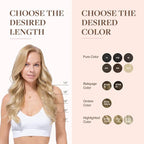 GOO GOO Clip in Hair Extensions Real Human Hair, Remy Human Hair Extensions Clip ins for Women, Natural Human Hair, 14inch 110g 7Pcs, 16/22 Light Blonde Highlighted Golden Blonde