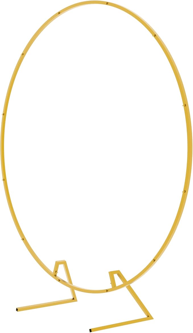 Round Backdrop Stand 5FT Gold Metal Circle Balloon Arch Frame | Metal Circle - Image 2