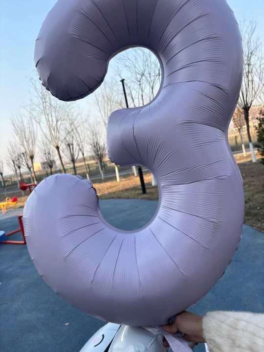 Lilac Number 3 Balloon 40 Inch - Image 2