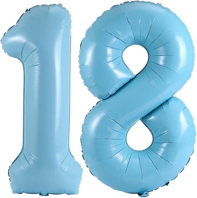 Number 18 Balloon Foil Mylar Balloons by YPSelected
